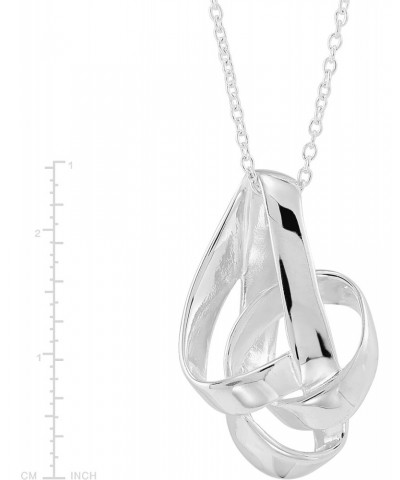 'Tied Up' Pendant Necklace in Sterling Silver, 16" + 2 $24.00 Necklaces