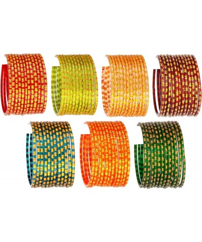 JD'Z Indian Jewelry Bangles Bollywood Bangle set bracelets for women Bridal Ethnic Dailywear Glass Bangles Set For Women Trad...