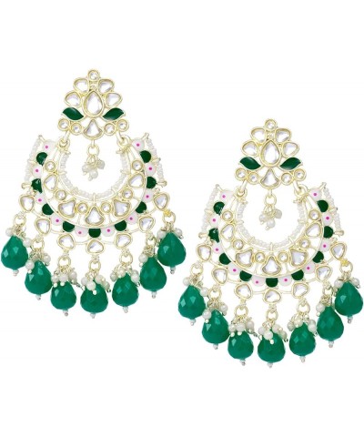 Bollywood Ethnic Maang Tikka Earrings Set Indian Fashion Jewelry For Women Green 7 $15.68 Jewelry Sets