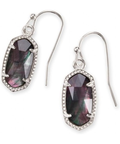 Lee Drop Earrings for Women Silver Black Mother Of Pearl $32.40 Earrings