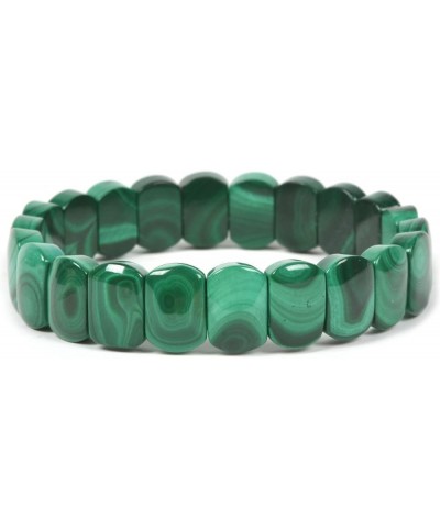 Gem Semi Precious Gemstone 12mm Rectangle Beads Stretch Bracelet 7 Inches Malachite 12mm Oval $12.64 Bracelets