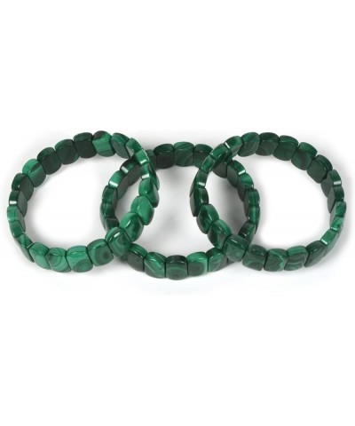 Gem Semi Precious Gemstone 12mm Rectangle Beads Stretch Bracelet 7 Inches Malachite 12mm Oval $12.64 Bracelets