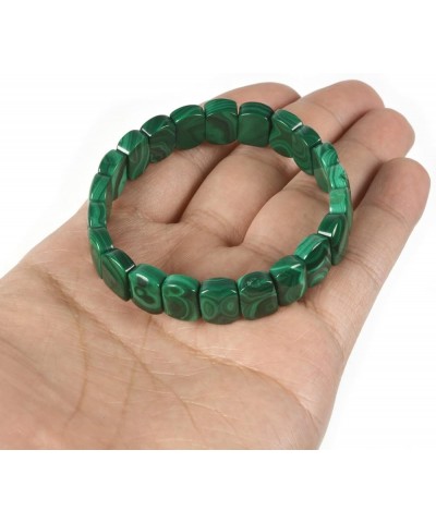 Gem Semi Precious Gemstone 12mm Rectangle Beads Stretch Bracelet 7 Inches Malachite 12mm Oval $12.64 Bracelets