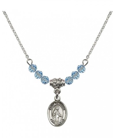 March Birth Month Bead Necklace with Catholic Patron Saint Petite Charm, 18 Inch Saint Remigius of Reims $26.60 Necklaces