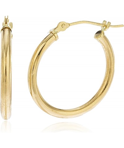 10k Yellow Gold 2mm Basic Pincatch Hoop Earrings in 12mm, 14mm, 16mm, 18mm, 25mm, 30mm and 50mm! Hoop - 18mm $33.14 Earrings