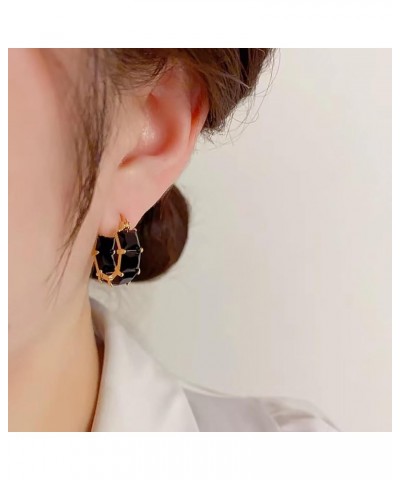 Lymphvitic Magnetisch Earrings,Lymphatic Activity Hoop Earrings, Crystals Slimming Earrings for Women Girls 2 Pairs $10.43 Ea...