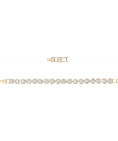 Angelic Necklace, Earring, and Bracelet Crystal Jewelry Collection, Rose Gold & Gold Tone Finish Tennis Bracelet - Rose Gold ...