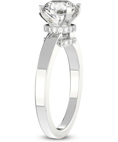 1 Carat -5 Carat | IGI Certified Lab Grown Diamond Ring | 14K Or 18K in White, Yellow Or Rose Gold | Ember Secret Halo Ring |...