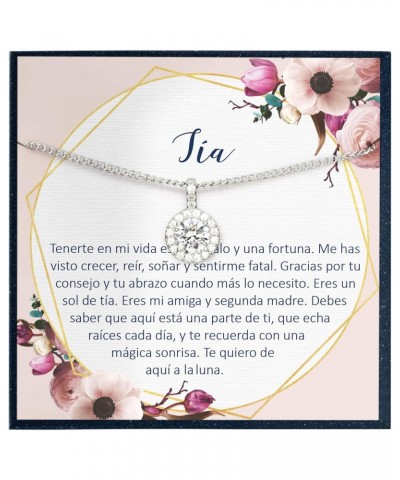 Collar Regalo para Tía, Joyería, Cumpleaños, Día de la Mujer, Sobrina a Tía Spanish Quote Gift for Tia Gift in Spanish $16.45...