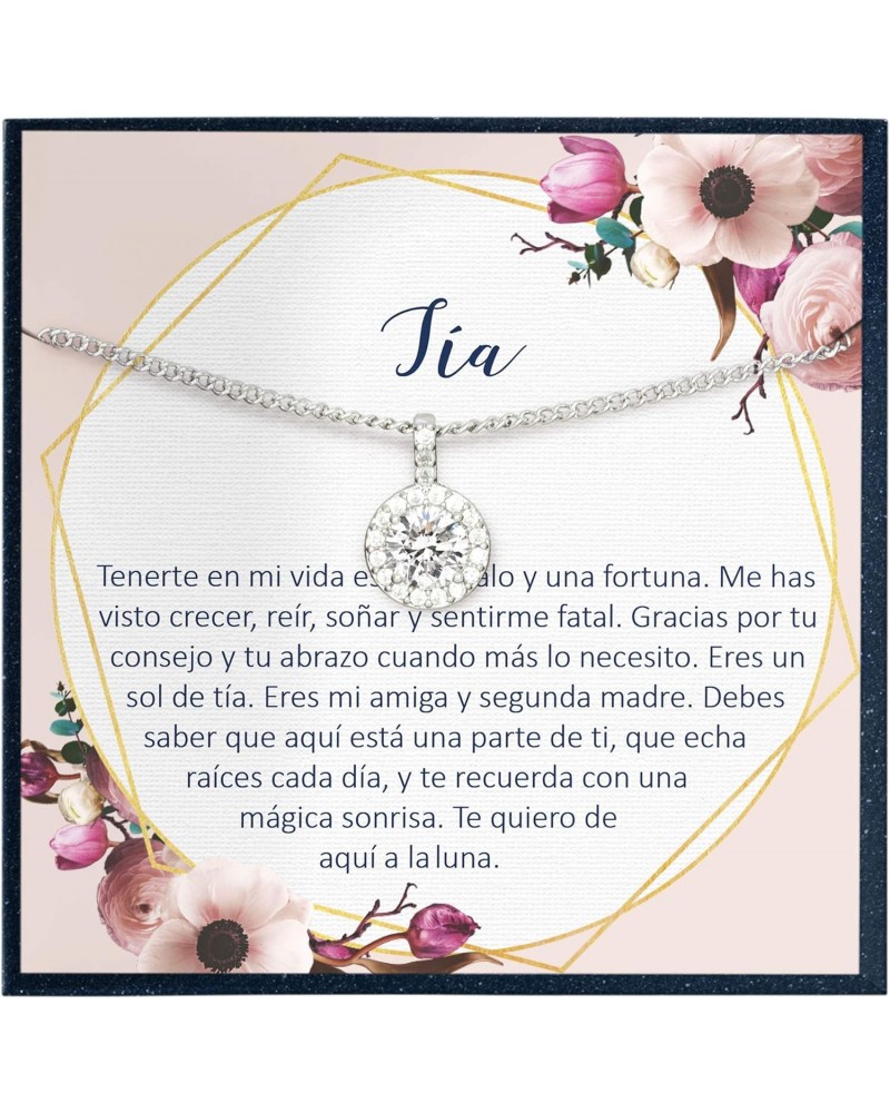 Collar Regalo para Tía, Joyería, Cumpleaños, Día de la Mujer, Sobrina a Tía Spanish Quote Gift for Tia Gift in Spanish $16.45...