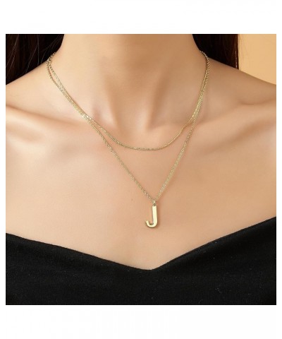 Gold Layered Initial Necklaces for Women Trendy, Dainty 14K Gold Plated Letter Pendant Necklace Initial Choker Chain Necklace...