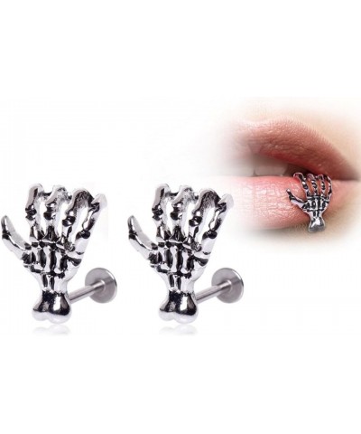 (2PCS) Zombie Claw Labret Monroe Lip Ring Surgical Steel 16G 5/16 $8.39 Body Jewelry