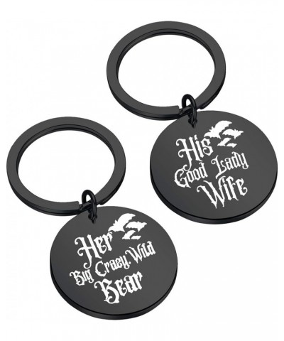 Nadja and Laszlo Gift His Good Lady Wife Her Big Crazy Wild Bear Keychain Couple Keychain Valentine's Day Gift Crazy Wild Bea...