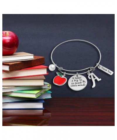 Teacher Appreciation Gifts Charm Bracelets, Stainless Steel Teacher Bracelet Teacher Gifts for Women Thank You Gifts Teacher ...