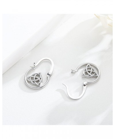 Celtic Witches Knot Earrings 925 Sterling Silver Celtic Stud Earrings Drop Dangle Celtic Hoop Earrings Raven Dangle Earrings ...