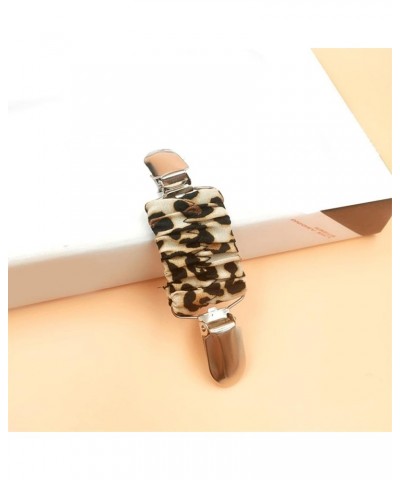 Collar Clip Fastener Buckle Flexible Pin Brooch Sweater Cardigan Clip Clothes Accessories Leopard $3.01 Brooches & Pins