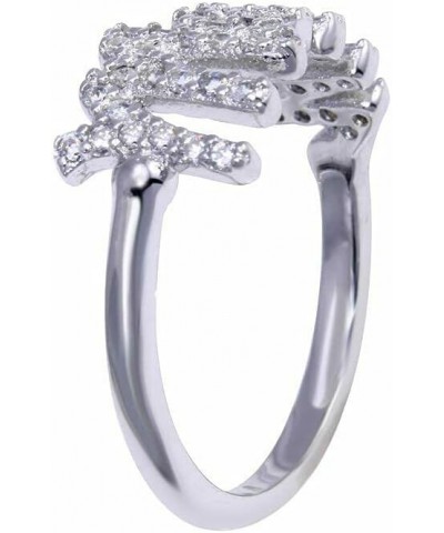 Sterling Silver Ladies MOM Ring w/Cubic Zirconia Stones $12.50 Rings