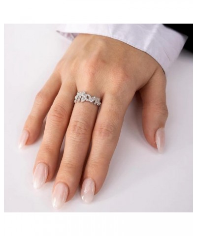 Sterling Silver Ladies MOM Ring w/Cubic Zirconia Stones $12.50 Rings