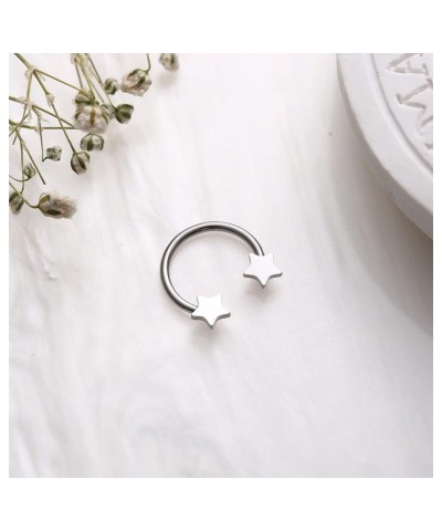 Cute Septum Jewelry Star Septum Ring 16G Septum Rings Stainless Steel Cool Septum Rings Heart Butterfly Septum Ring mix style...