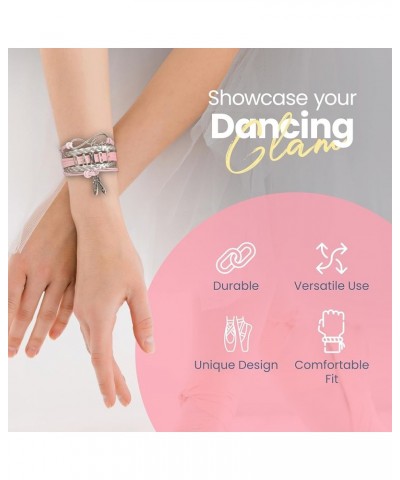 Dance Bracelet- Girls Dance Jewelry - Gift For Dance Recitals, Dancers and Dance Teams Pink Ballet Bracelet $8.09 Bracelets