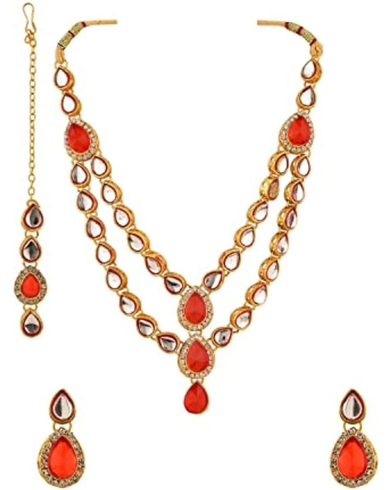 Indian Bollywood Traditional Kundan Pearl Wedding Choker Necklace Earrings Jewelry Set Style 6 $13.43 Jewelry Sets