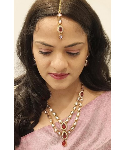 Indian Bollywood Traditional Kundan Pearl Wedding Choker Necklace Earrings Jewelry Set Style 6 $13.43 Jewelry Sets