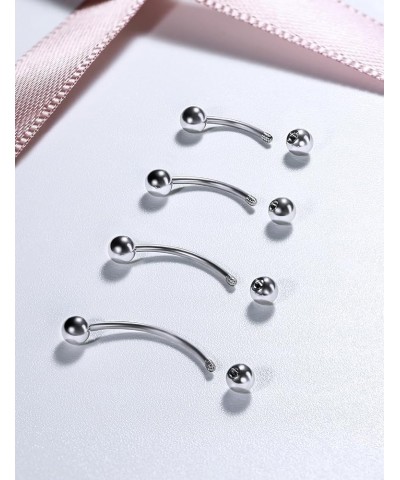 20G 16G 14G 12G Eyebrow Rook Daith Piercing Jewelry 316L Surgical Steel Vertical Lip Labret Belly Button Ring Snake Eyes Tong...