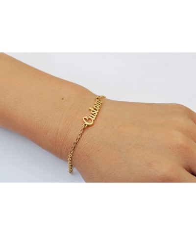 Personalized Name Bracelet Engraved Mom Anklet Adjustable Name Jewelry for Women Bridesmaid Gift $12.31 Anklets