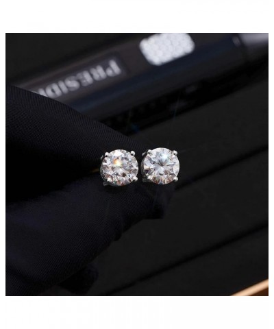 Moissanite Stud Earrings D Color VVS1 Brilliant Lab Created Diamond Earrings 925 Sterling Silver Screw Back Stud Earrings Moi...