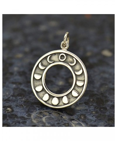 Sterling Silver Moon Phase Necklace Sterling Silver Chain $27.97 Necklaces