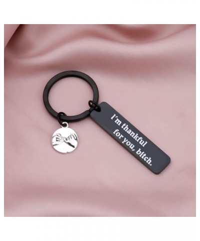 Friend Thankful Jewelry Gift I'm Thankful for You Bitch BFF Appreciation Gift Soul Sister Gift Friendship Jewelry Thankful Ke...