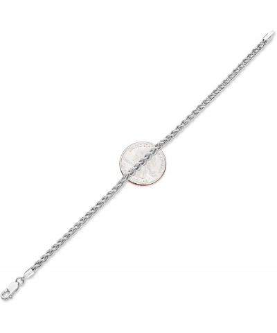 1mm-5mm Solid .925 Sterling Silver Braided Wheat Chain Necklace or Bracelet 8.0 Inches 2.7mm Bracelet $32.00 Necklaces