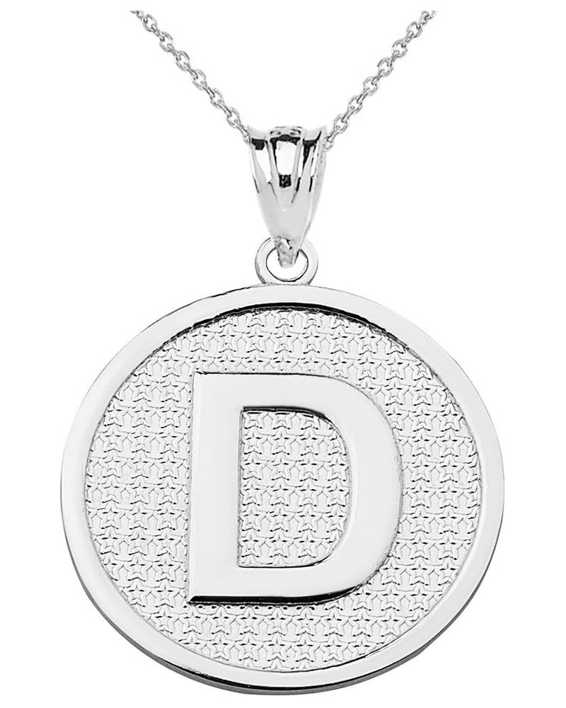 925 Sterling Silver Initial Letter D Pendant Necklace 20.0 Inches $20.05 Necklaces