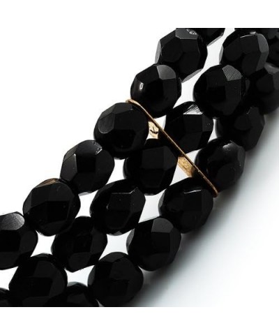 3 Strand Black Glass Bead Choker Necklace (Gold Tone) $21.89 Necklaces