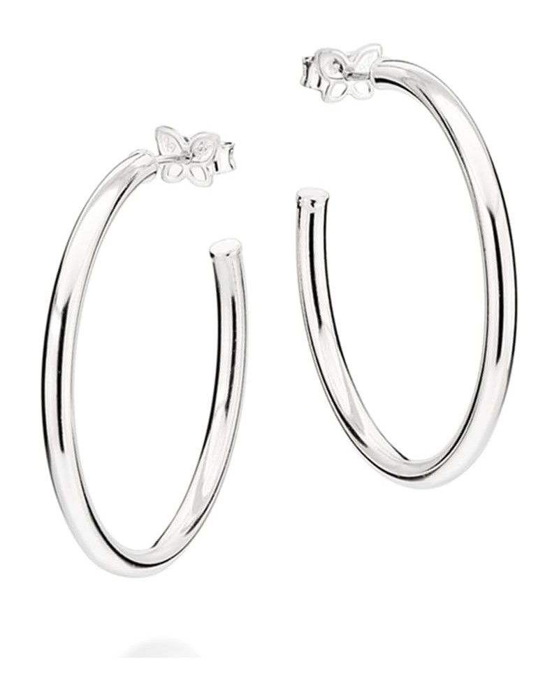 925 Sterling Silver Hoop Earrings - Classic Hoops handcrafted with elegance for enduring style and moments $20.58 Earrings