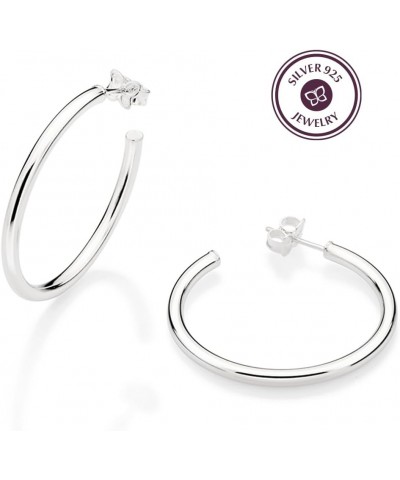 925 Sterling Silver Hoop Earrings - Classic Hoops handcrafted with elegance for enduring style and moments $20.58 Earrings