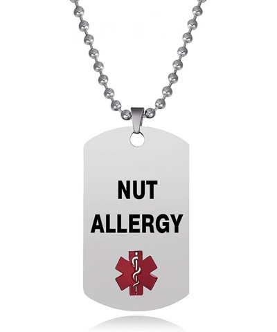 Medical Alert Dog Tag Necklace for Men Women Son Asthma Diabetes Blood Thinner Eliquis Epilepsy Allergy Pacemaker Seizures Nu...