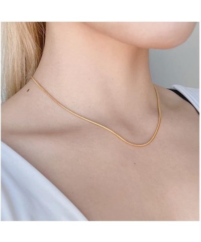 Sterling Silver 1MM- 2.5MM Italian Solid Round Snake Chain Necklace-Sterling Silver Gold Chain for Pendants, Magic Flexible S...