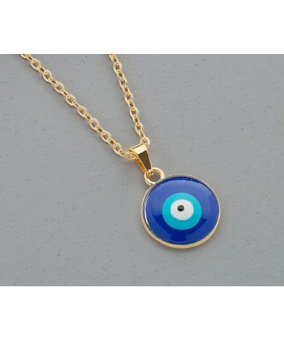 14K Gold Plated Evil Eye Pendant, Heart Evil Eye Necklace for Women with Gift Box | Adjustable Chain, Minimalist, Tiny Dainty...