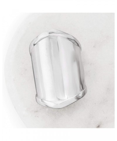 Sterling Silver Wide Polished Ring $40.56 Rings