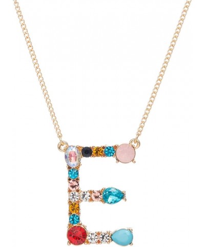 Necklace Chain for Women Girls, A-Z Capital Letter Pendant Colorful Rhinestone Inlaid Women Necklace Jewelry Pendant Necklace...