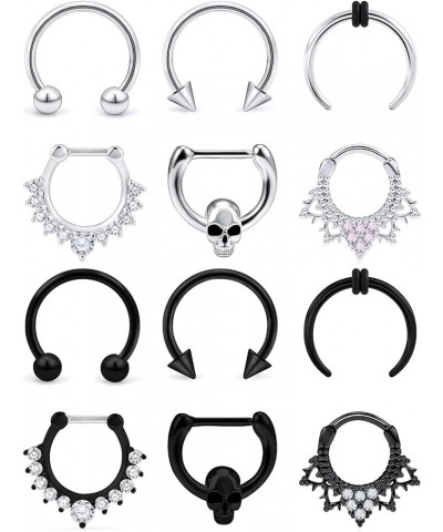 Septum Rings Septum Jewelry Daith Piercing Jewelry Septum Rings 16g Septum Ring Septum Piercing Septum Smiley Piercing Jewelr...