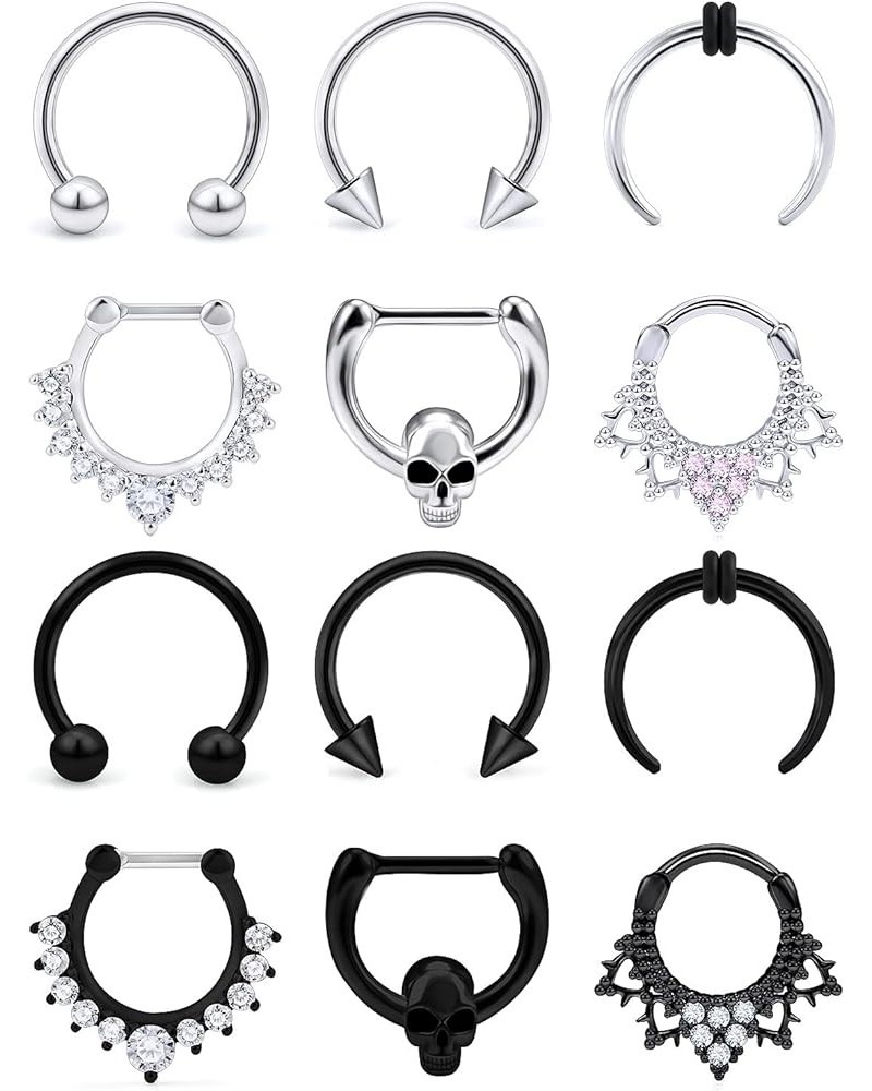 Septum Rings Septum Jewelry Daith Piercing Jewelry Septum Rings 16g Septum Ring Septum Piercing Septum Smiley Piercing Jewelr...