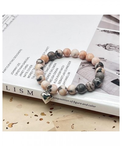 Inspirational Bracelets for Women Natural Stone Healing Crystal Bracelet Inspirational Gifts for Women Teen Girls Get Well Br...