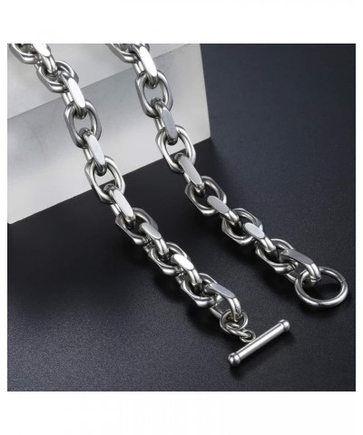 Stainless Steel Necklace Cable Rolo Link Chain Necklace for Mens Womens Stainless Steel Length Adjustable Personalized 26inch...