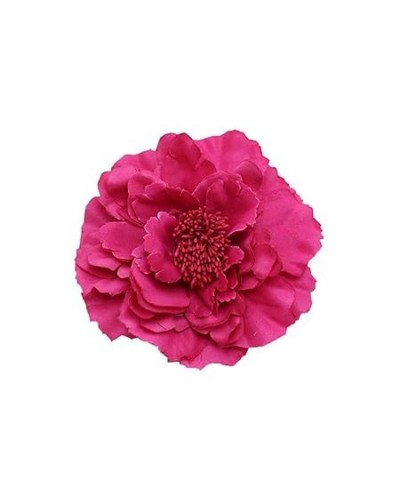 Women's Bohemia Peony Flowers Hairpin Hair Clip Flower Brooch (Royal Blue 1) Fuchsia 1 $6.95 Brooches & Pins