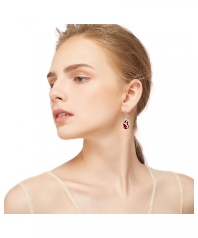 Birthstone Earrings 925 Sterling Silver Crystal Earrings Birthday Gifts for Women with Gift Box 01 Jan - Granet $35.09 Earrings