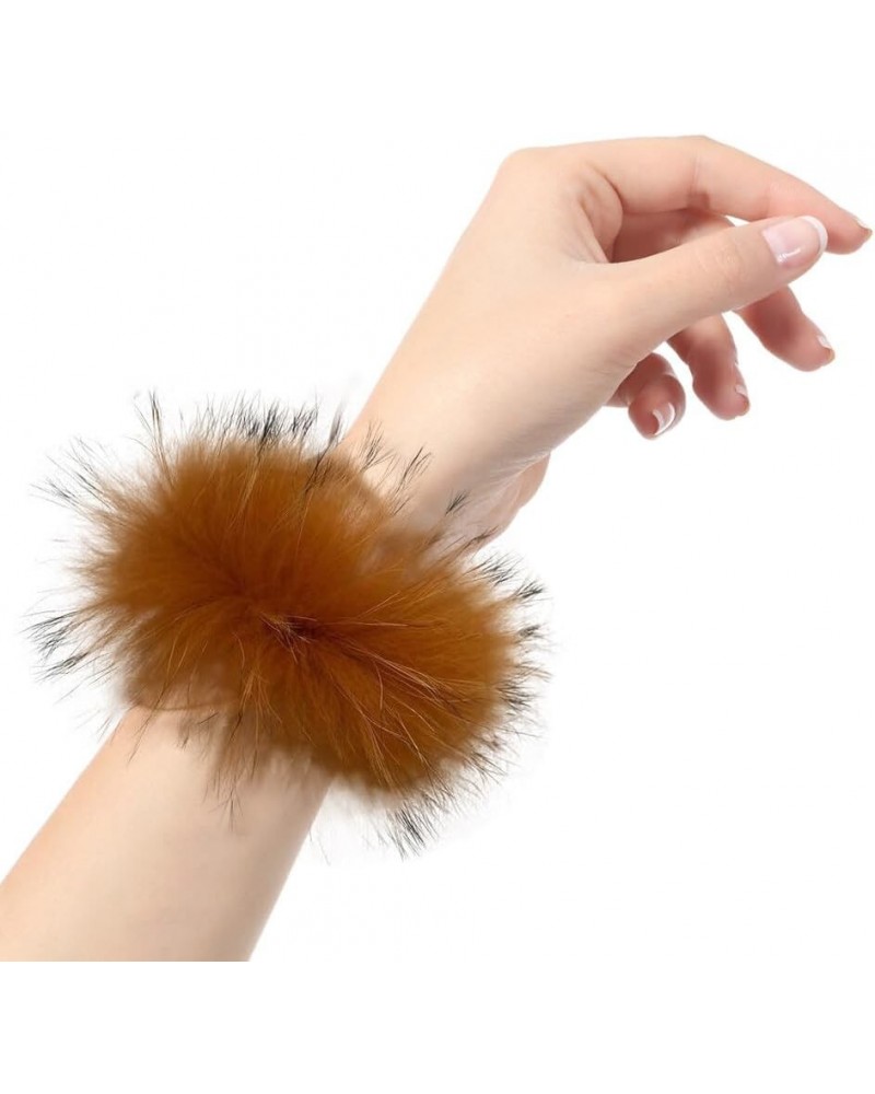 Women's Feather Slap Bracelet Snap Cuff Bracelets Fluffy Feather Cuffs Sleeves Wrist Decoration Cuff Sleeves Slap Type 7 $9.4...