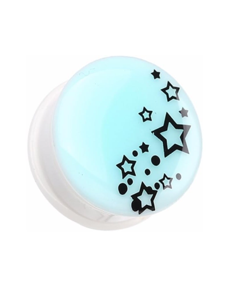 Glow in the Dark Star Cluster Single Flared WildKlass Ear Gauge Plug (Sold as Pairs) 7/8" (22mm) $9.87 Body Jewelry