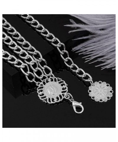 MultiLayer Waist Chain Belts for Women, Adjustable Metal Body Belly Chain for Dress Silver S: (Fit Waist 90cm/35.4in) $7.79 B...